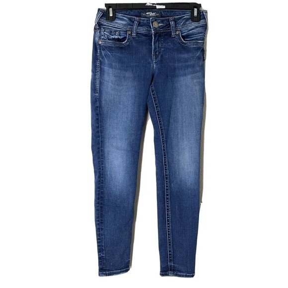 Silver Blue Suki Super Skinny Jeans - Picture 1 of 5